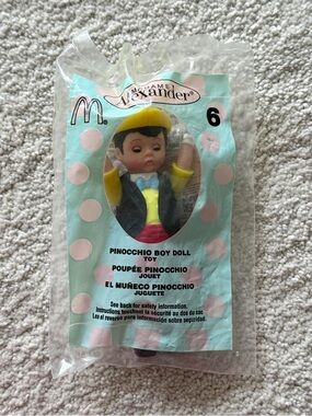 New Madame Alexander Pinocchio Boy Doll 5” (2004 McDonalds Happy Meal)